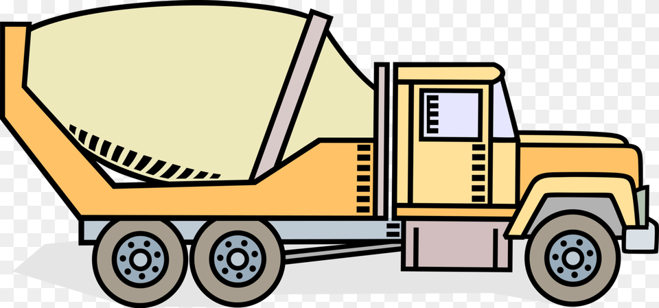 Mixer Truck Clip Art, Machine, Wheel, Bulldozer, Transportation Png Image