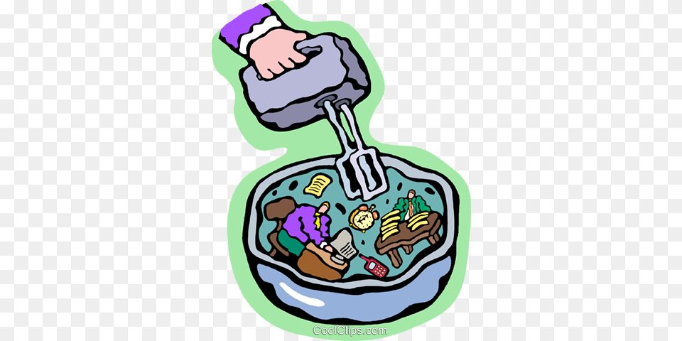 Mixing Things Up Royalty Vector Clip Art Illustration, Person, Washing, Appliance, Baby Png