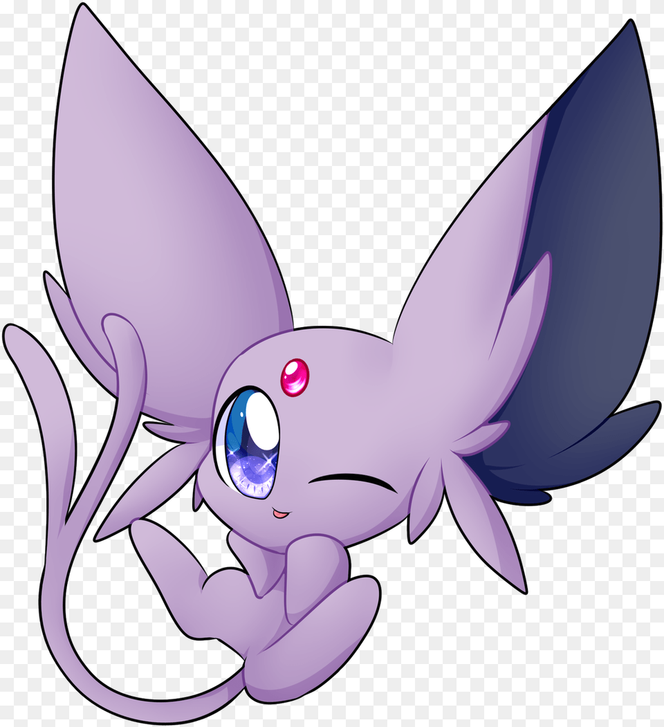 Miyu On Twitter Chibveelution Part 2 Pokemon Espeon Fictional Character, Purple, Animal, Fish, Sea Life Png Image