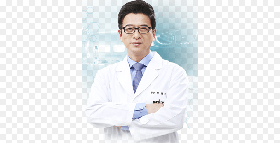 Miz Is A Medical And Medical Center Pioneered By Gentleman, Clothing, Coat, Lab Coat, Adult Free Png Download