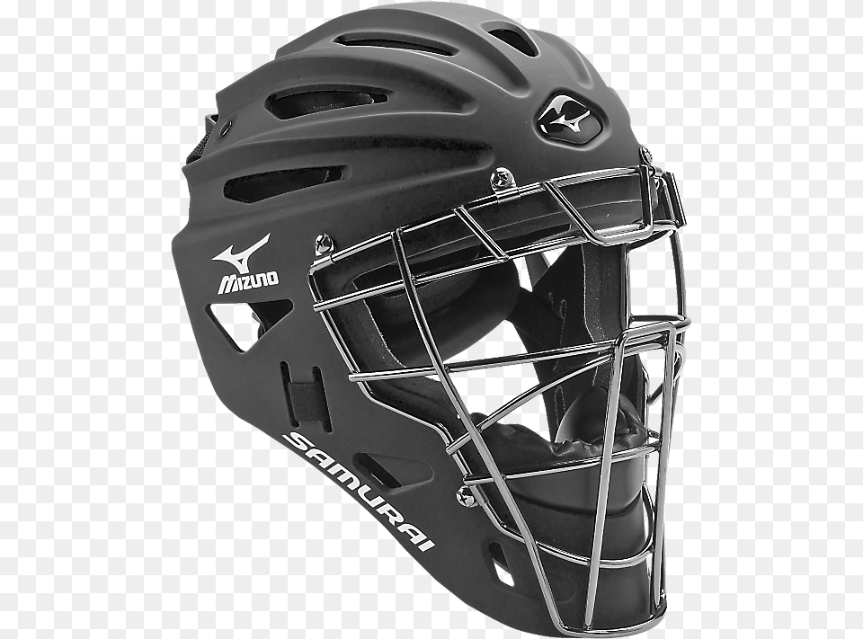 Mizuno Samurai Catchers Helmet Baseball Catcher Helmet, Crash Helmet, American Football, Football, Person Free Transparent Png