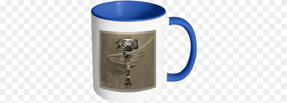 Mjolnir Amp Raven Wing Accent Mug Love Doctor, Cup, Beverage, Coffee, Coffee Cup Png