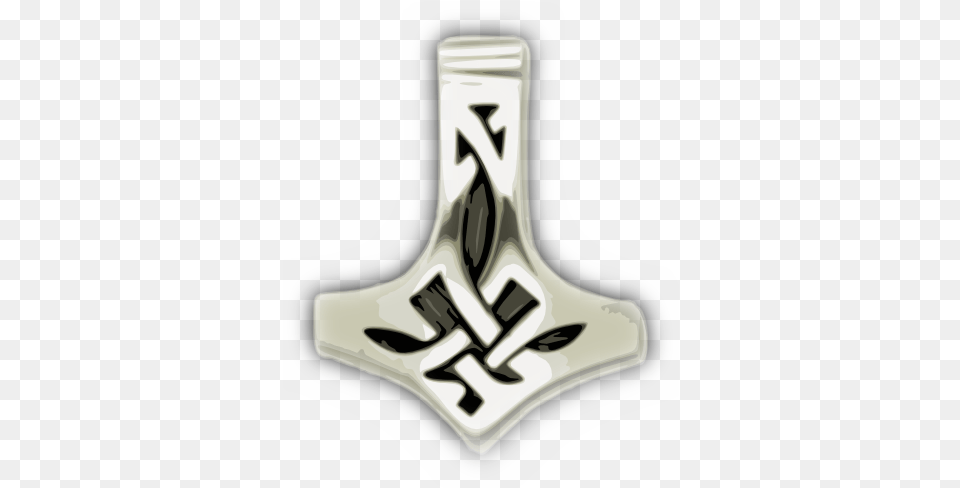 Mjolnir Metallic 1 White Mjolnir, Logo, Blade, Razor, Weapon Free Png