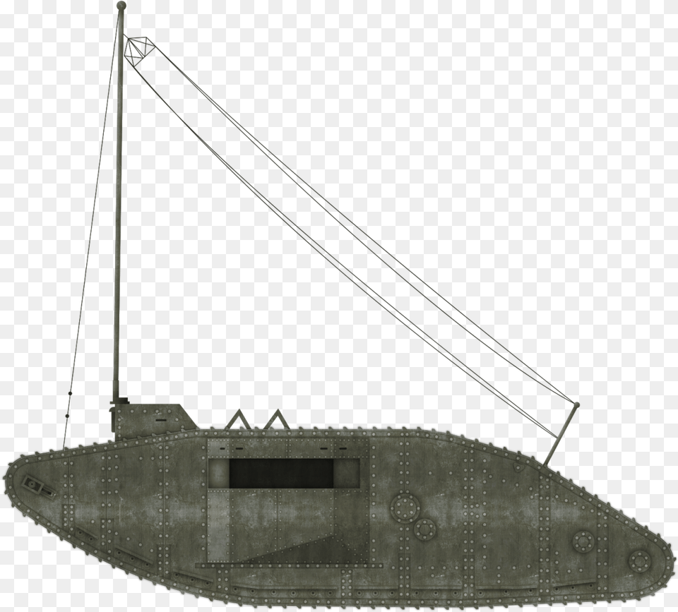 Mk I Wireless Tank, Boat, Sailboat, Transportation, Vehicle Png