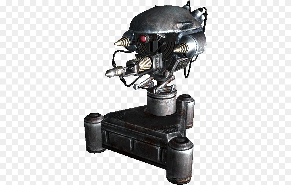 Mk Iv Turret Fallout Nv Automated Turret, Robot, Bronze, Device, Power Drill Free Png