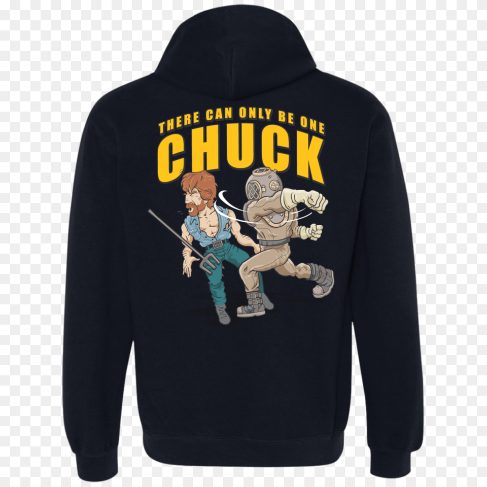 Mk V Diver Vs Chuck Norris Heavyweight Hoodie, Clothing, Knitwear, Sweater, Sweatshirt Png Image