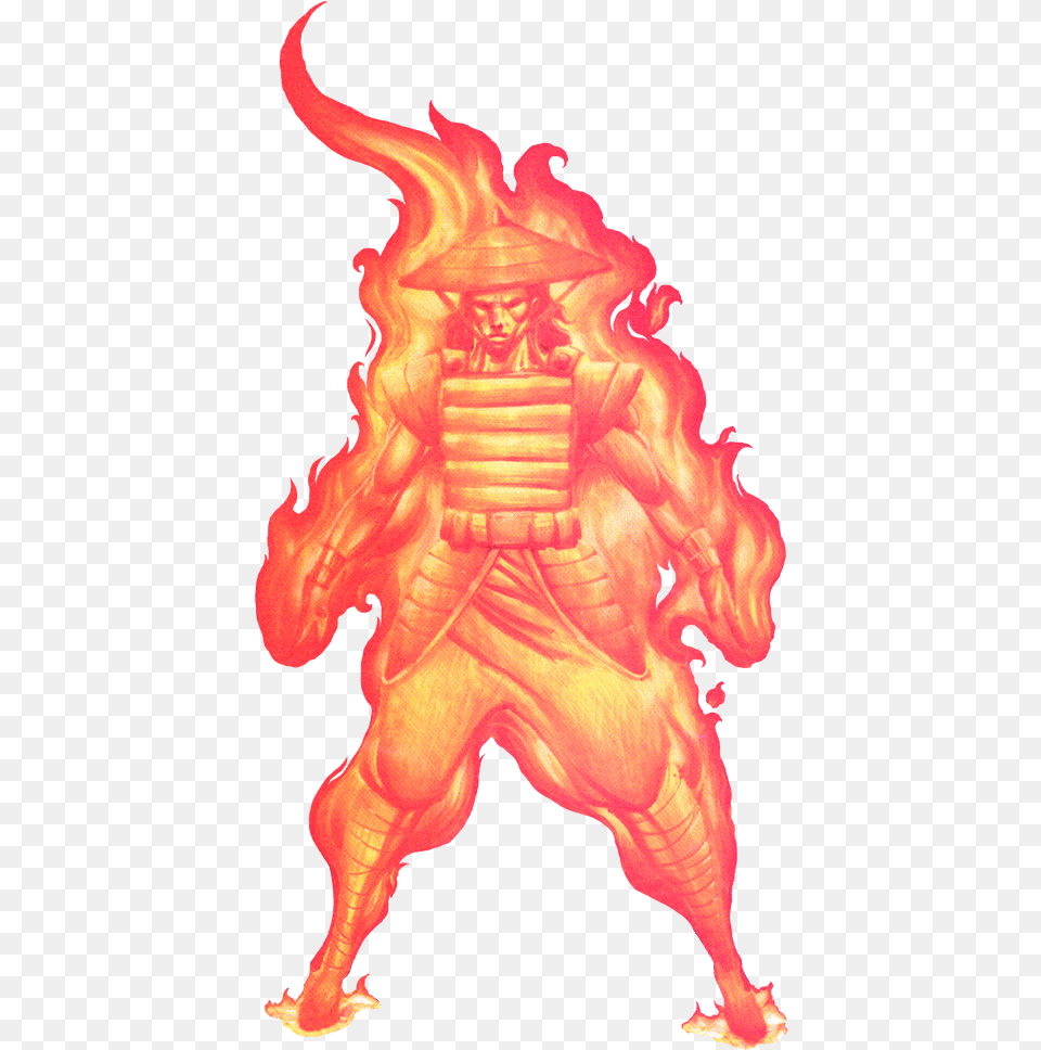 Mkm Fire God Mortal Kombat Mythologies Sub Zero Fire God, Flame, Person, Face, Head Free Png