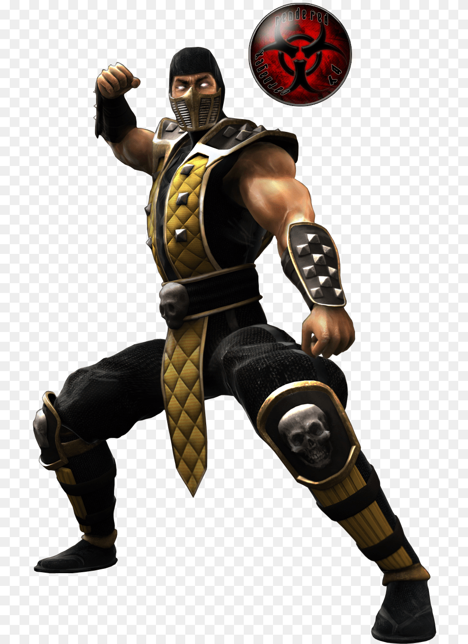 Mksm Scorpion Render Image By Carnagex3 Mk Shaolin Monks Sub Zero, Adult, Male, Man, Person Free Transparent Png