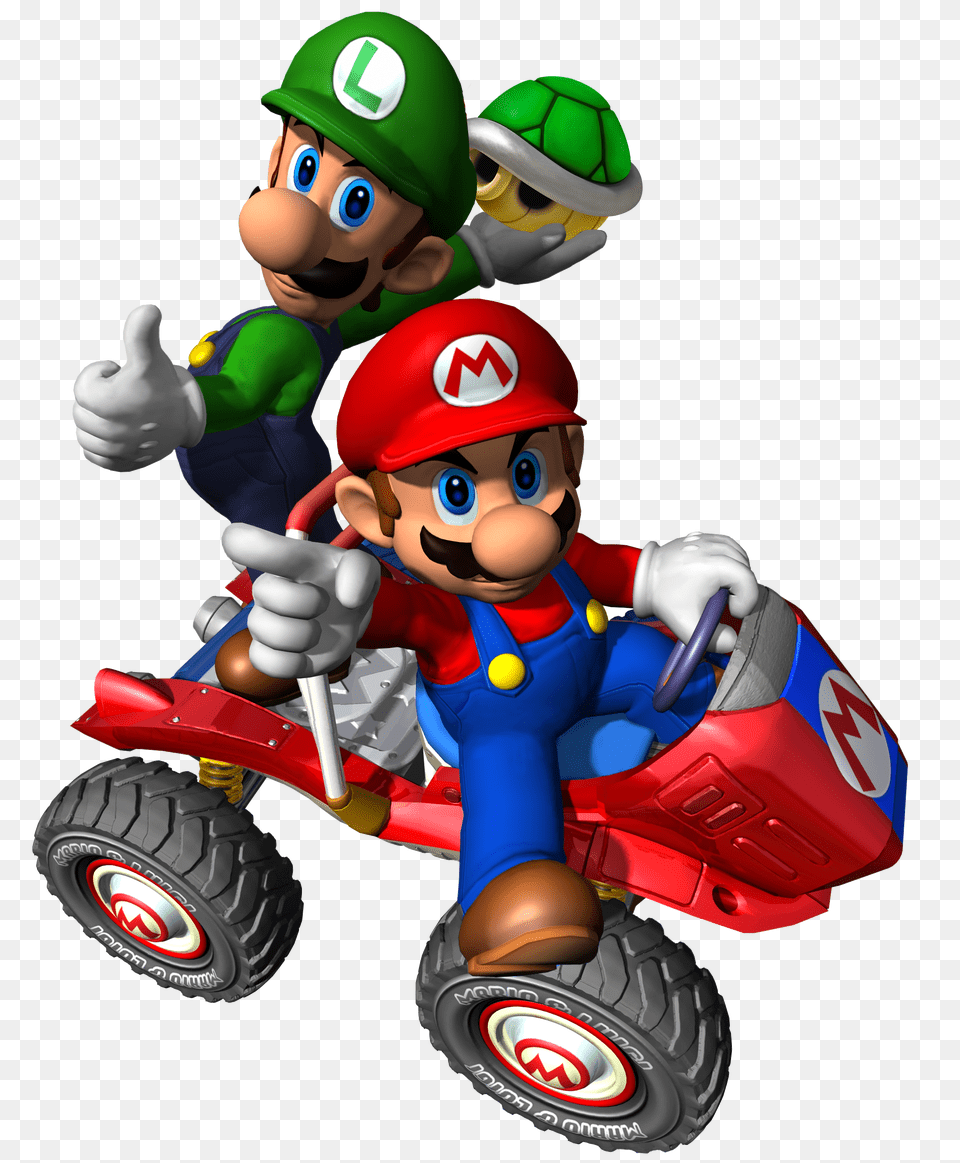 Mku Mario Luigi Mario Mario Mario Kart, Vehicle, Transportation, Person, Baby Free Transparent Png