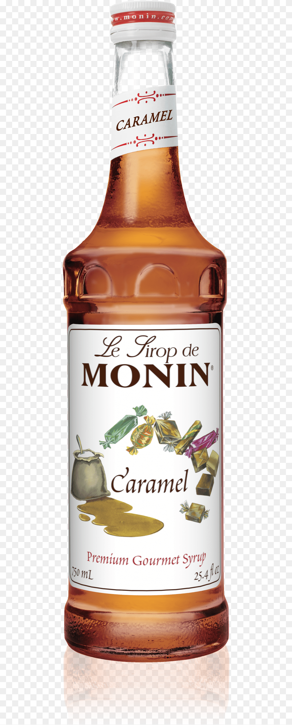 Ml Caramel Syrup Monin 750 Ml Premium Caramel Flavoring Syrup, Alcohol, Beer, Beverage, Bottle Free Transparent Png