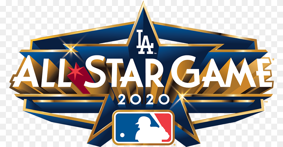 Mlb All Star Game Primary Logo Major League Baseball Mlb Los Angeles Dodgers, Symbol, Clapperboard Png Image