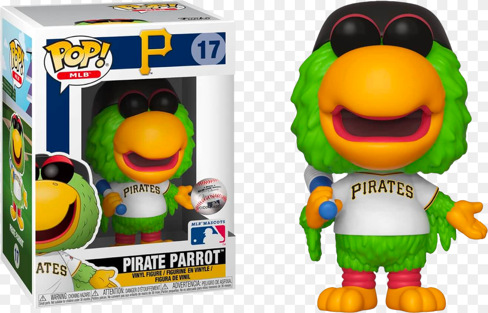 Mlb Baseball Pirate Parrot Pittsburgh Pirates Mascot Funko Pittsburgh Pirates Funko Pop, Ball, Baseball (ball), Sport, Plush Png Image