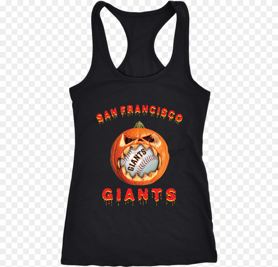 Mlb Halloween Pumpkin San Francisco Giants Baseball Sleeveless Shirt, Ball, Baseball (ball), Clothing, Sport Png Image