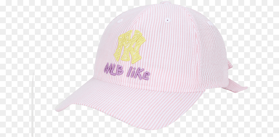Mlb Like Seer Sucker Ribbon Curved Cap For Baseball, Baseball Cap, Clothing, Hat, Hardhat Free Png