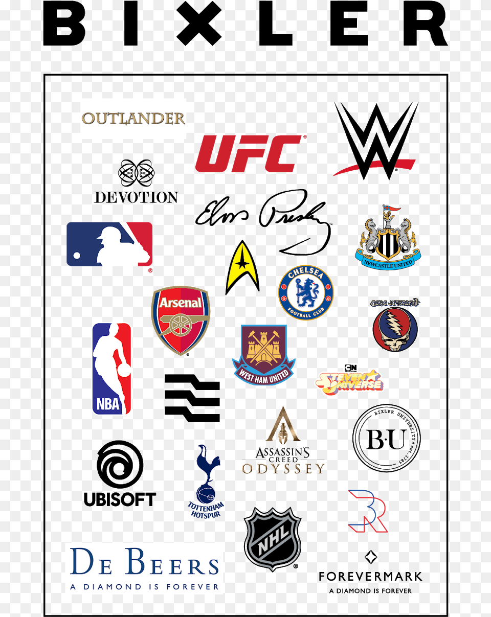 Mlb Nascar Ufc Indycar Sony Pictures And Ubisoft Newcastle United, Badge, Logo, Symbol, Person Png Image