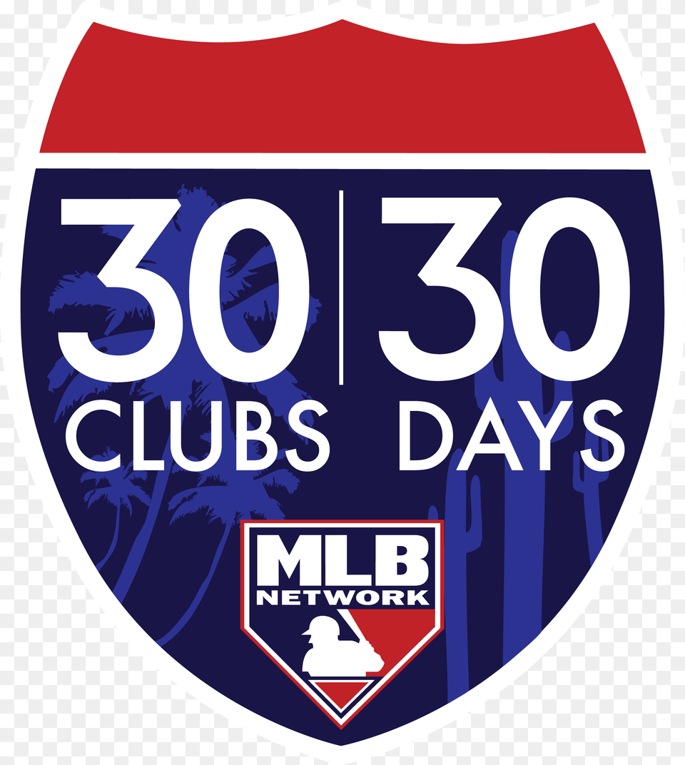 Mlb Network 30 Clubs 30 Days, Symbol, Logo, Badge, Can Free Png