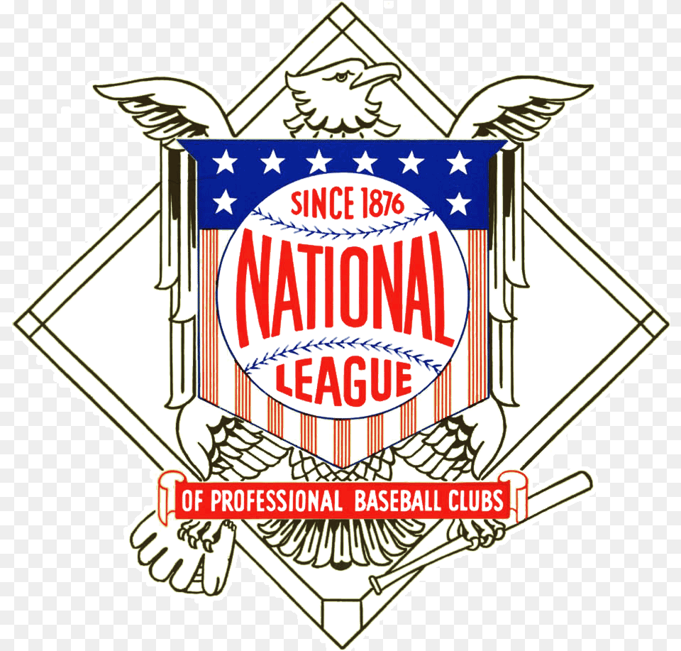 Mlb Team Logos National League Logo National League National League Baseball Logo, Badge, Symbol, Emblem Png Image