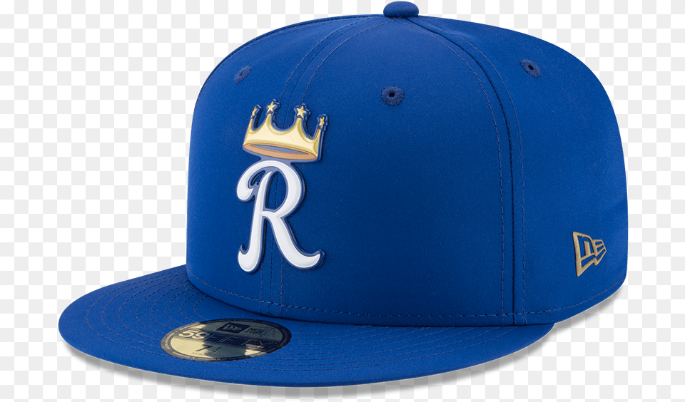 Mlb Unveils New Bp Caps For 2018 Uni Watch Kansas City Royals Crown Fitted Hat, Baseball Cap, Cap, Clothing, Hardhat Png Image