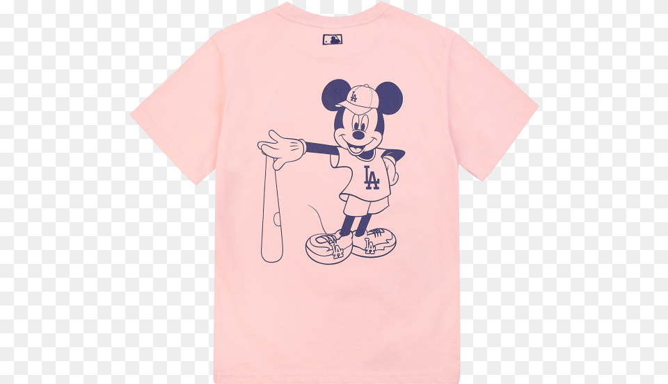 Mlb X Disney Mickey Mouse Back Graphic T Shirt La Dodgers Cartoon, Clothing, T-shirt Free Png