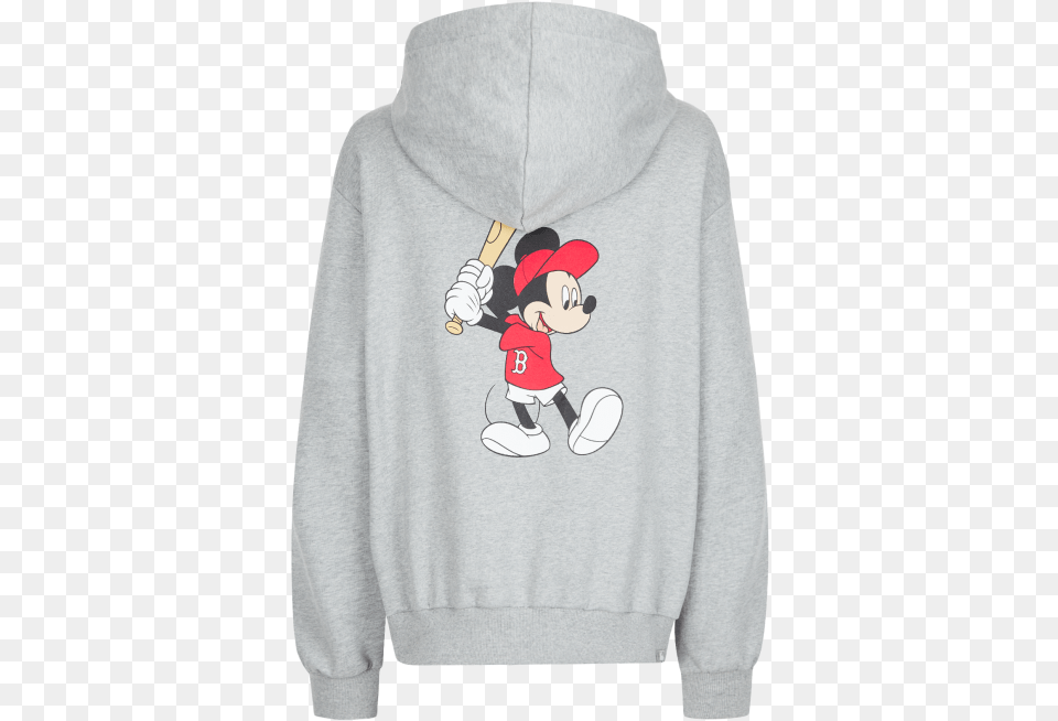 Mlb X Disney Mickey Mouse Zip Up Hoodie Boston Red Hoodie, Clothing, Knitwear, Sweater, Sweatshirt Png