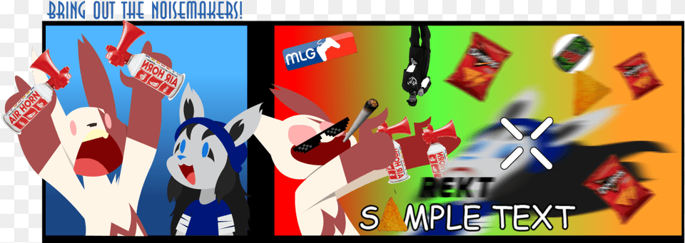 Mlg Airhorn, Advertisement, Poster, Person Free Png Download