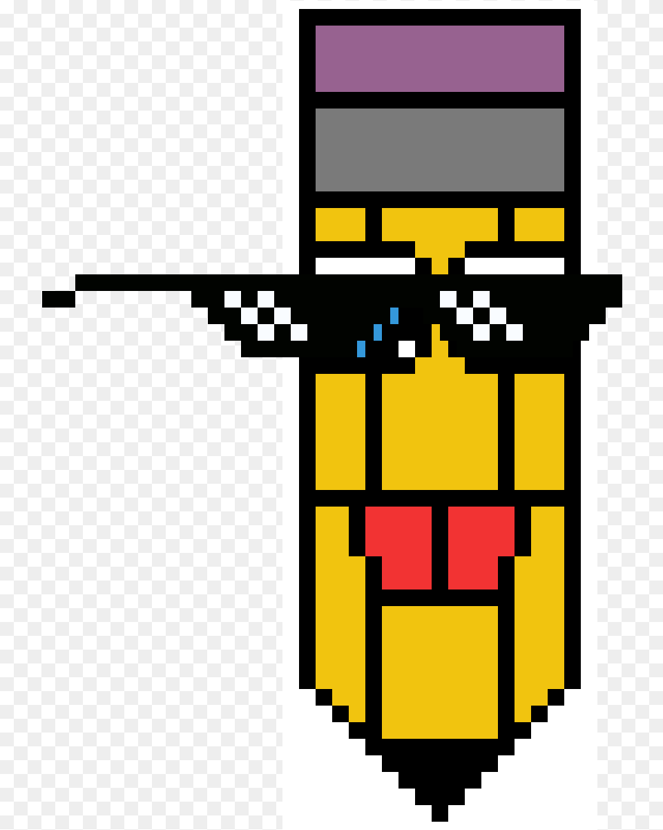 Mlg Pencil Clipart 8 Bit Sunglasses Png Image