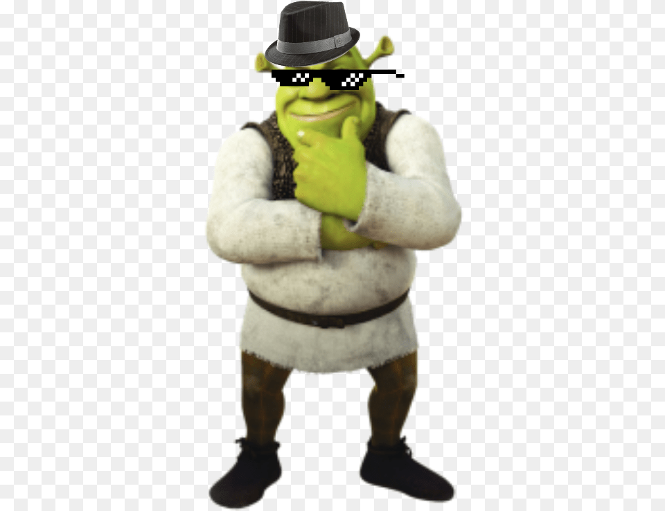 Mlg Shrek Banner Zootopia Reptiles, Clothing, Costume, Hat, Person Png