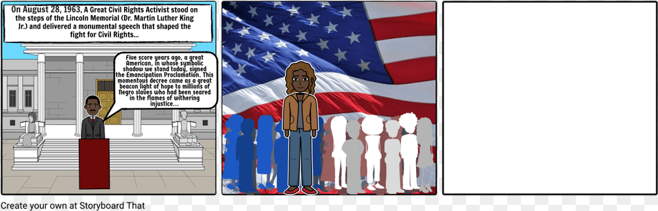 Mlk Cartoon, American Flag, Flag, Person, Crowd Png