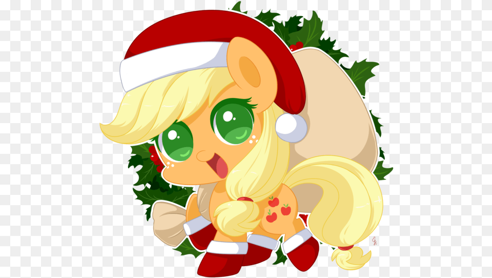 Mlp Applejack Christmas, Elf, Baby, Person Png Image