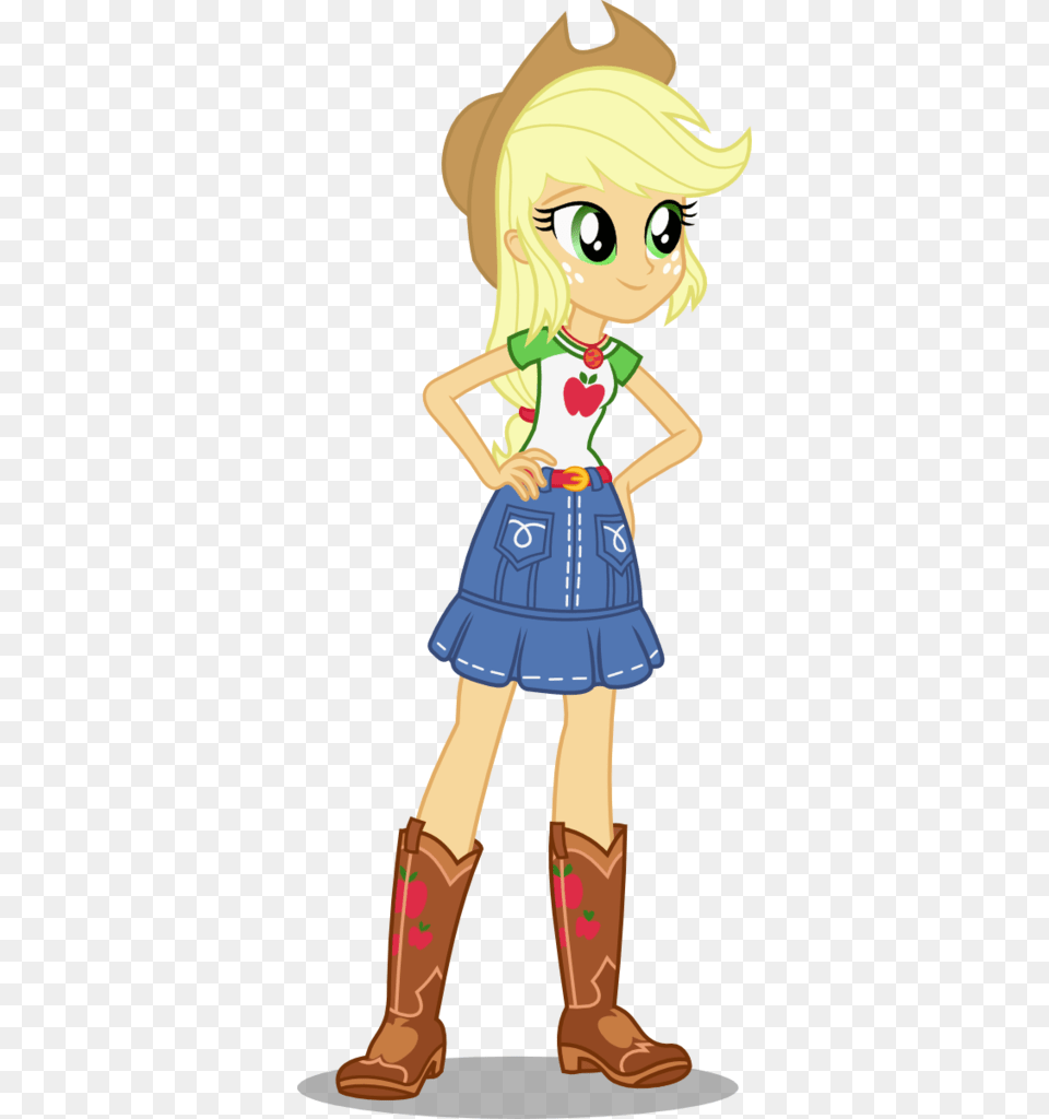 Mlp Applejack Equestria Girls, Child, Female, Girl, Person Free Png Download