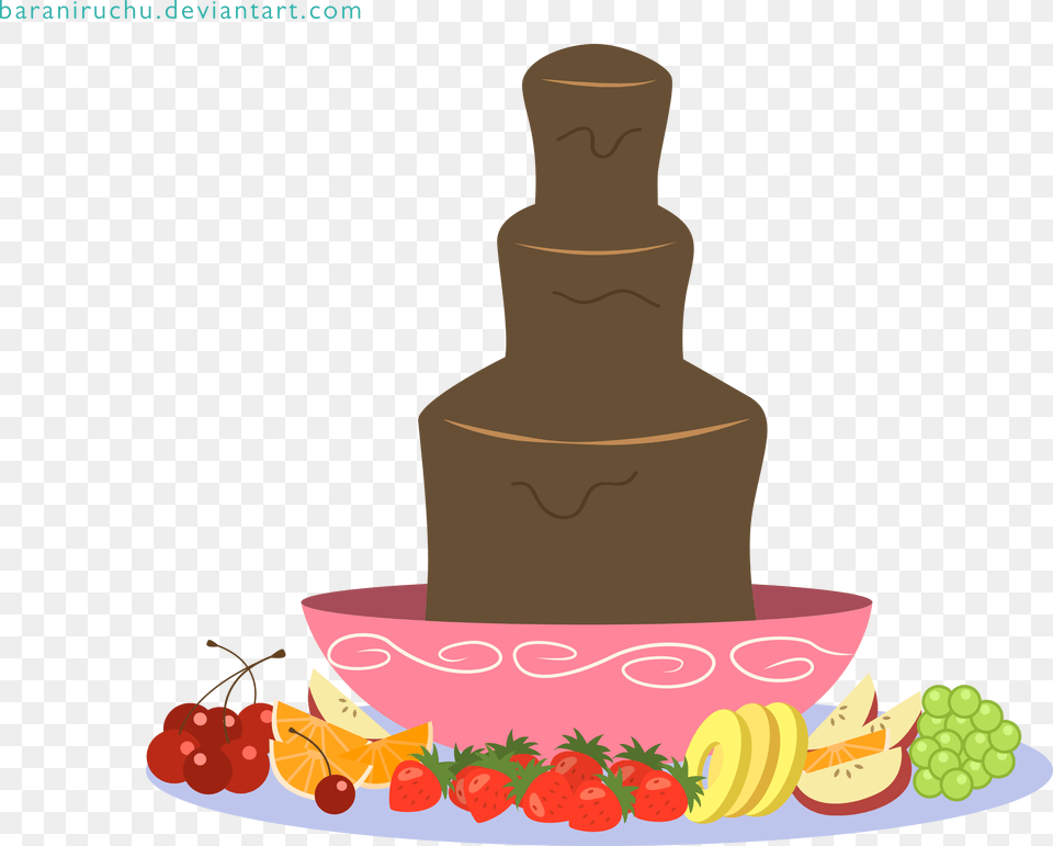 Mlp Chocolate Fountain Vector By Baraniruchu Rainbow Dash, Food, Meal, Dish, Cake Free Png