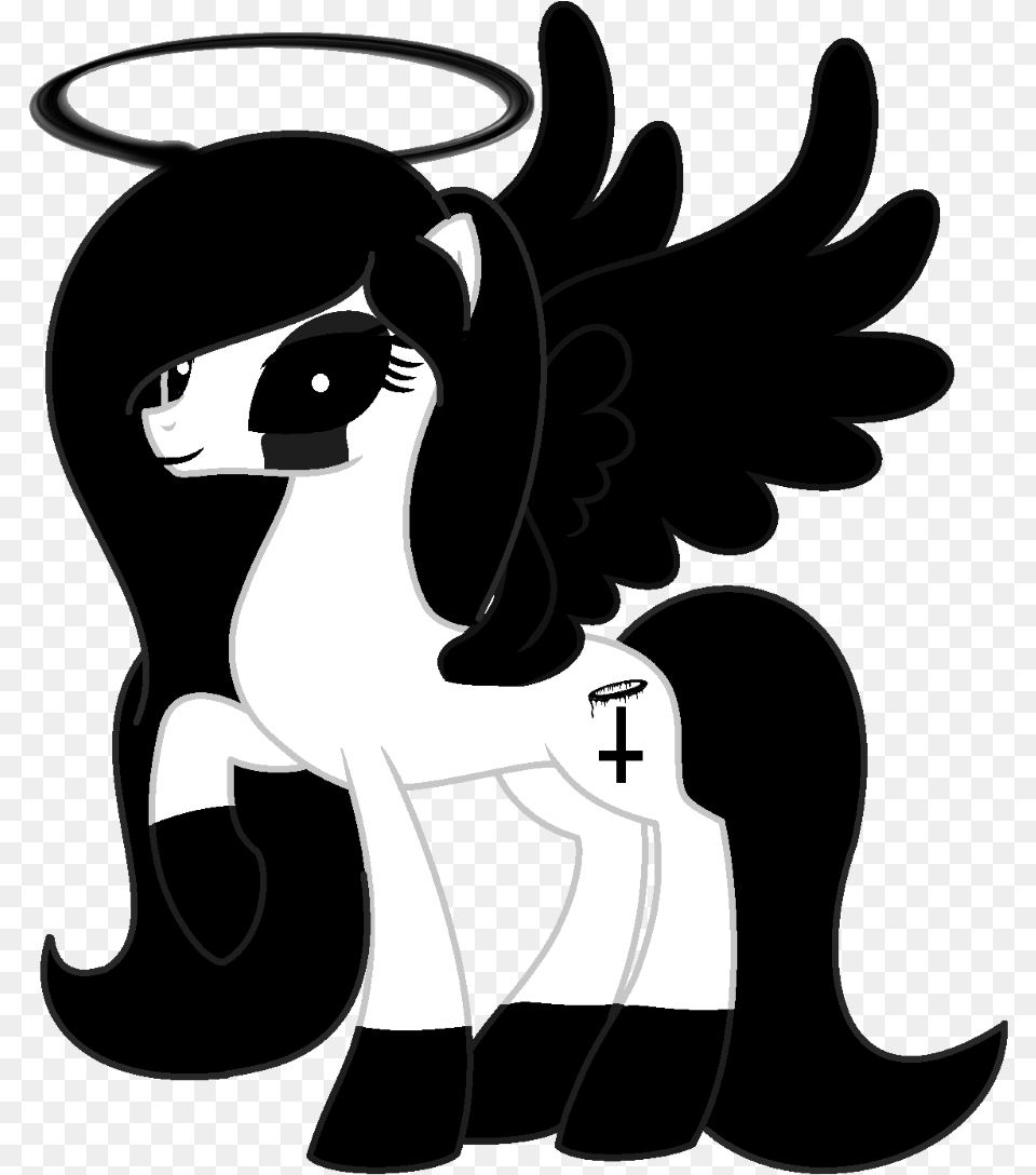 Mlp Creepypastsa Oc Angie Illustration, Stencil, Adult, Female, Person Png