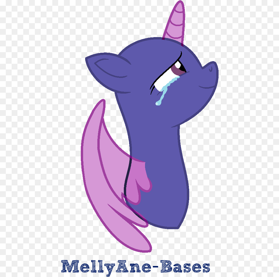 Mlp Crying Pony Base, Purple, Animal, Mammal, Fish Png