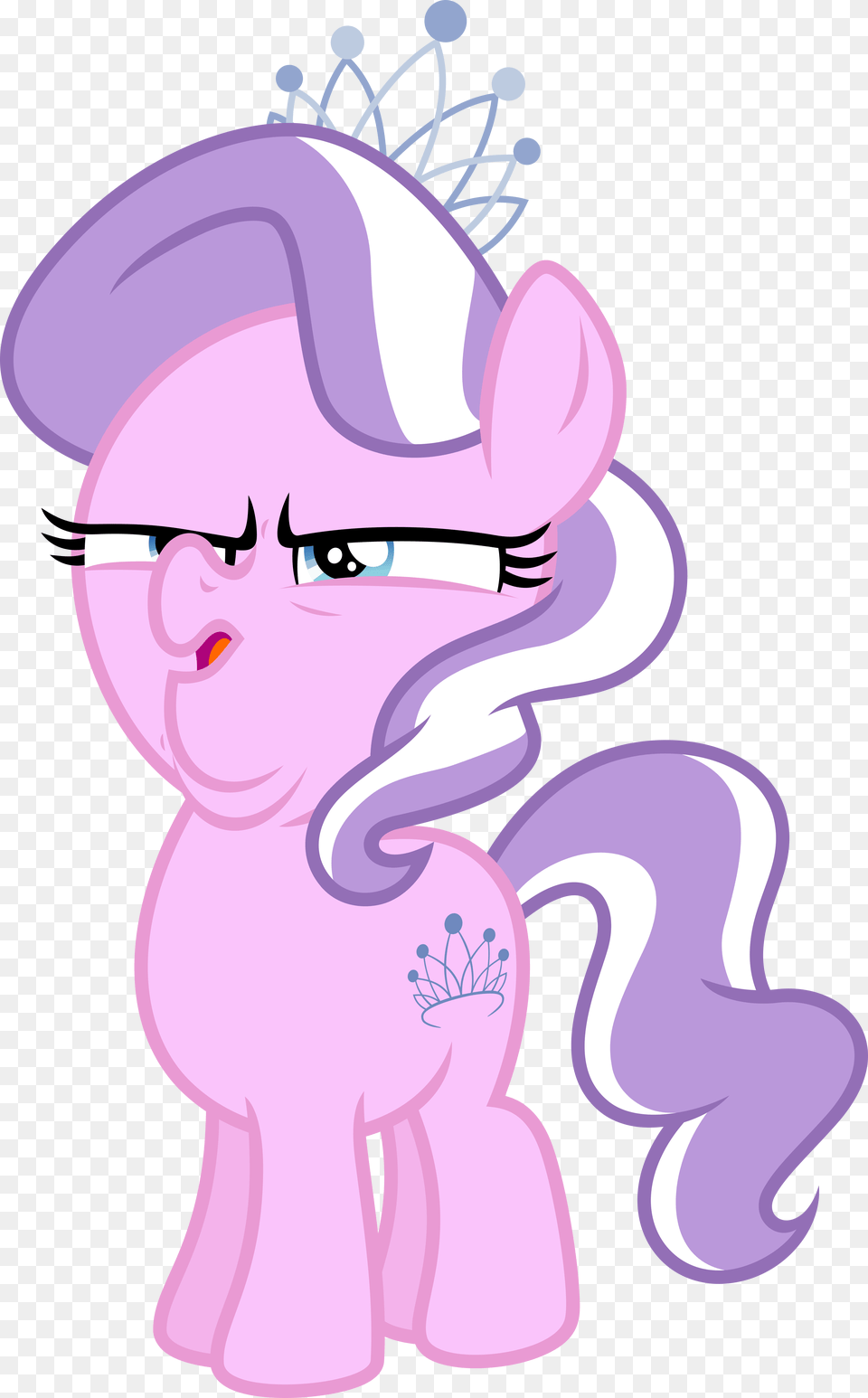 Mlp Diamond Tiara Face, Purple, Baby, Cartoon, Person Png Image