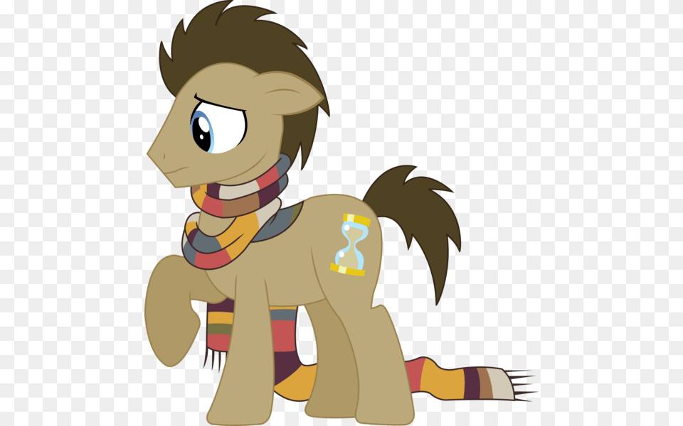 Mlp Doctor Whooves Scarf, Cartoon, Animal, Bear, Mammal Free Png Download