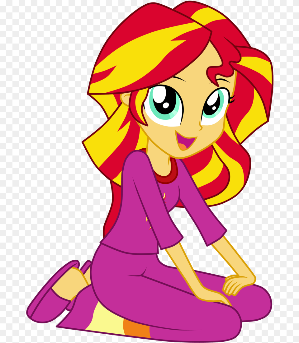 Mlp Eqg Sunset Shimmer, Baby, Book, Comics, Person Free Png