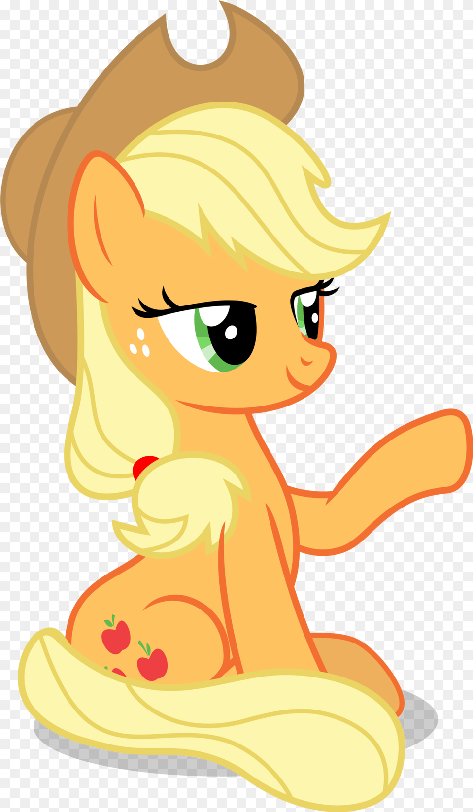 Mlp Fim Applejack Vector By Luckreza8 Apple Jack My Little Pony, Baby, Person, Cartoon, Face Png