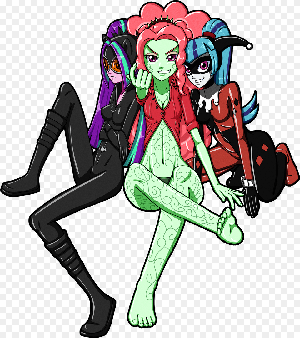 Mlp Gotham City Sirens, Book, Comics, Publication, Art Free Png