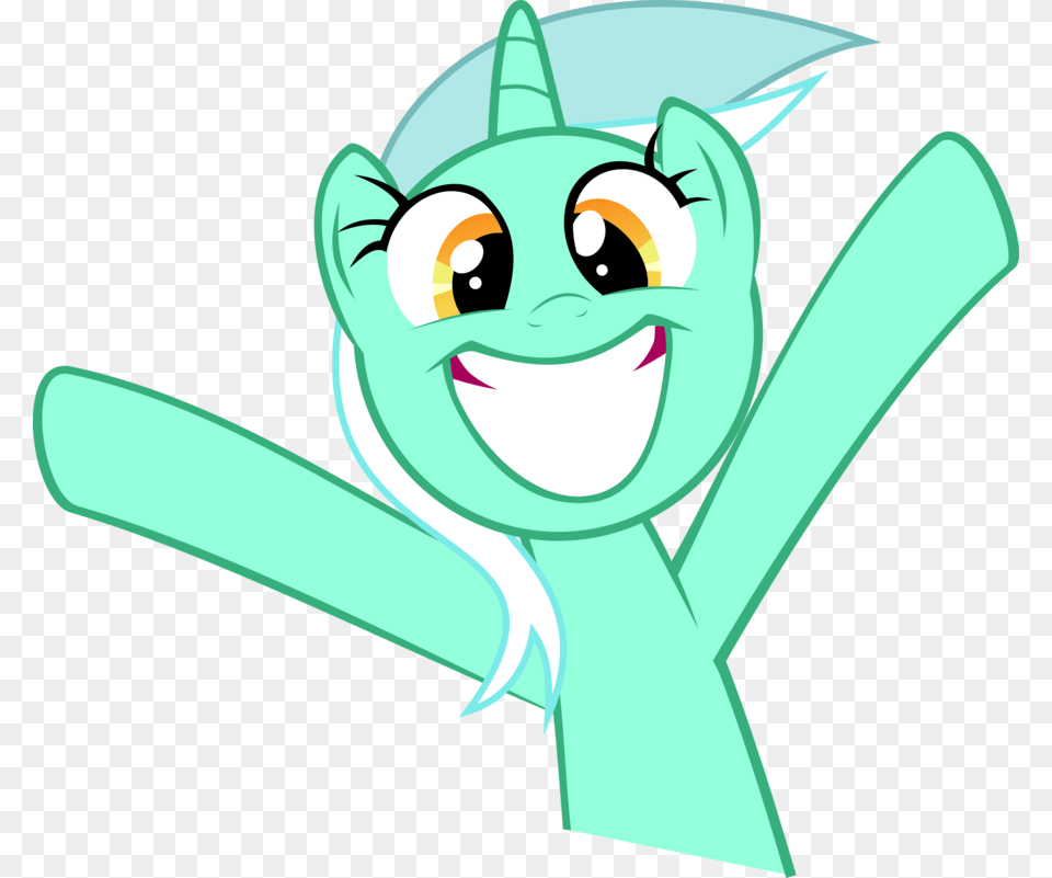 Mlp Lyra Happy, Green, Face, Head, Person Png Image