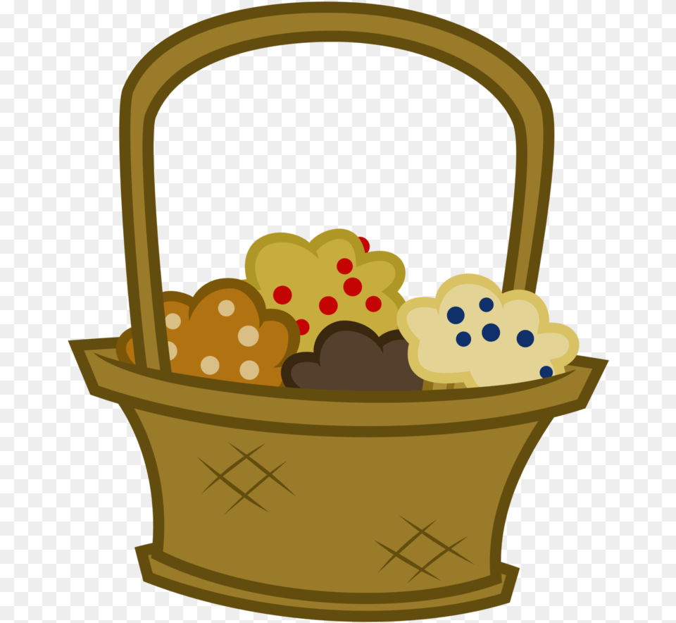 Mlp Muffin Basket By Reitanna Seishin Muffins In A Basket Clip Art, Bucket Png Image