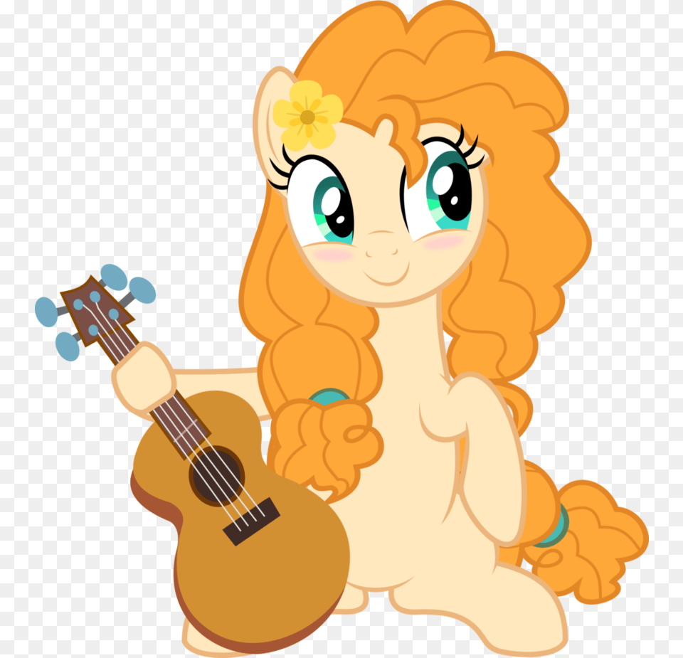 Mlp Pear Butter Mlp Fim Pear Butter Vector, Guitar, Musical Instrument, Baby, Person Png