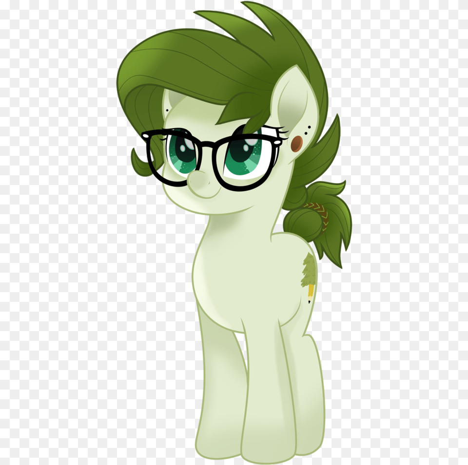 Mlp Pony With Glasses, Publication, Green, Book, Comics Free Png