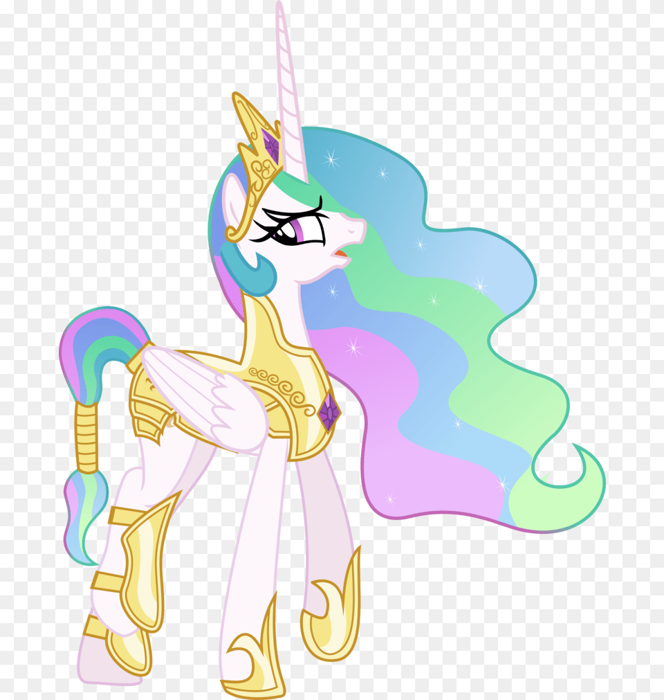 Mlp Princess Celestia With Armor, Art, Graphics, Person, Face Png