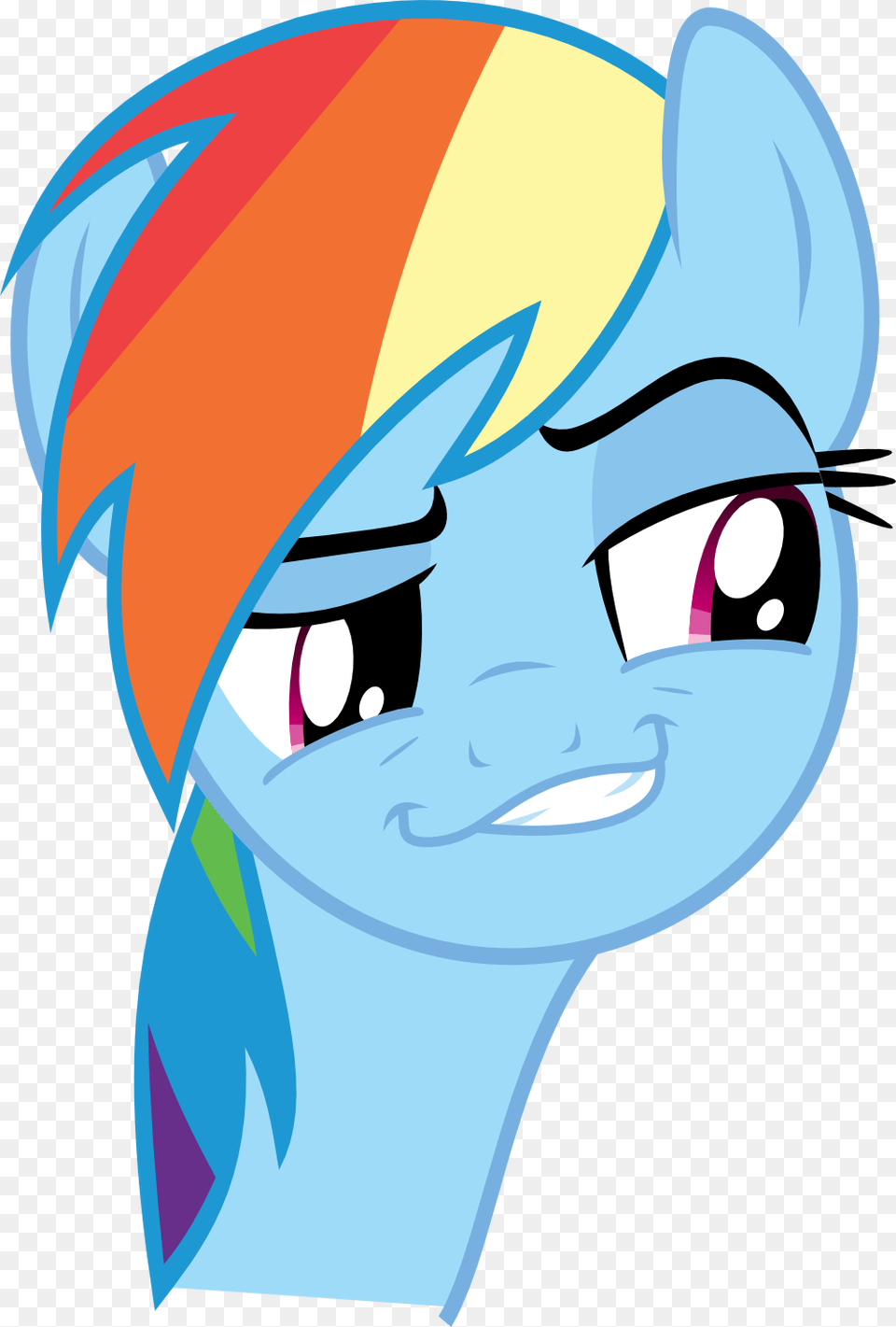 Mlp Rainbow Dash Face, Book, Comics, Publication, Art Free Png