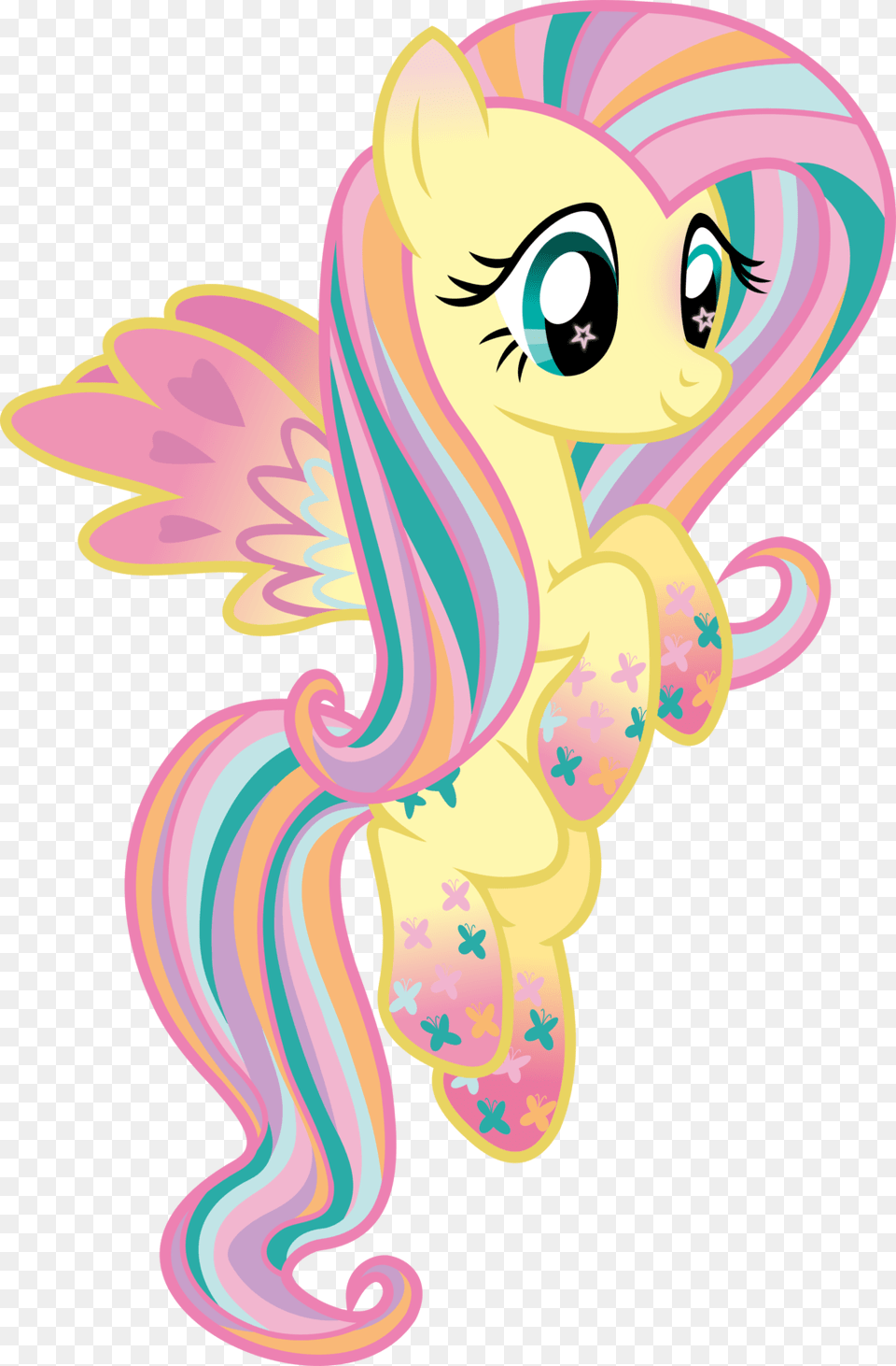 Mlp Rainbow Power Fluttershy, Art, Graphics, Baby, Face Png