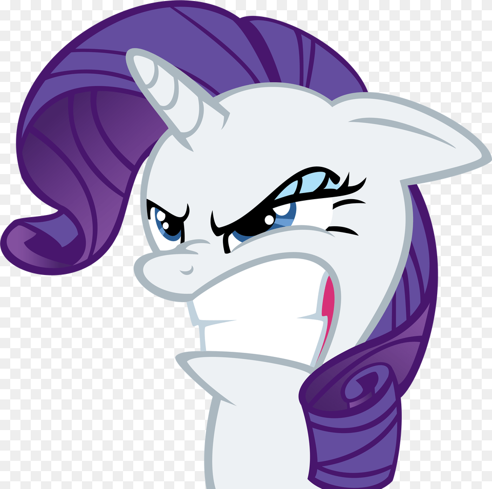 Mlp Rarity Funny Face Rarity My Little Pony Face Clipart My Little Pony Rarity Angry, Book, Comics, Publication, Art Free Png