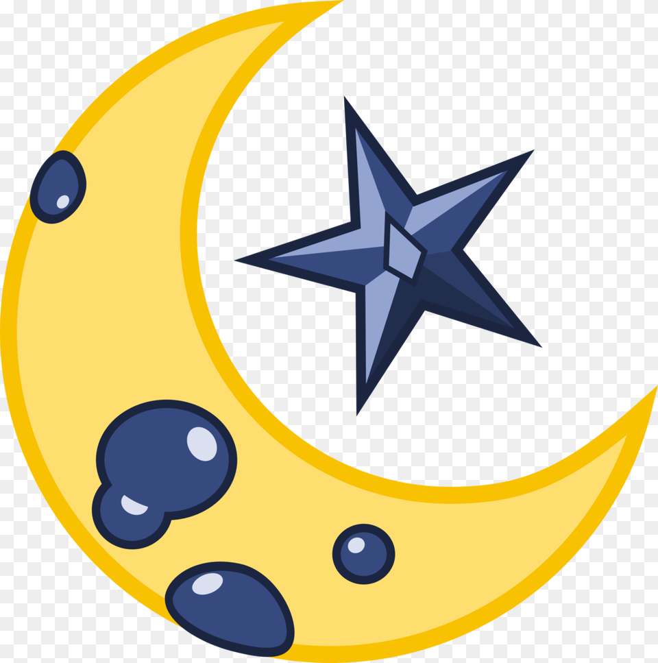 Mlp Star And Moon Cutie Mark Download Mlp Cutie Marks Oc, Nature, Night, Outdoors, Astronomy Png