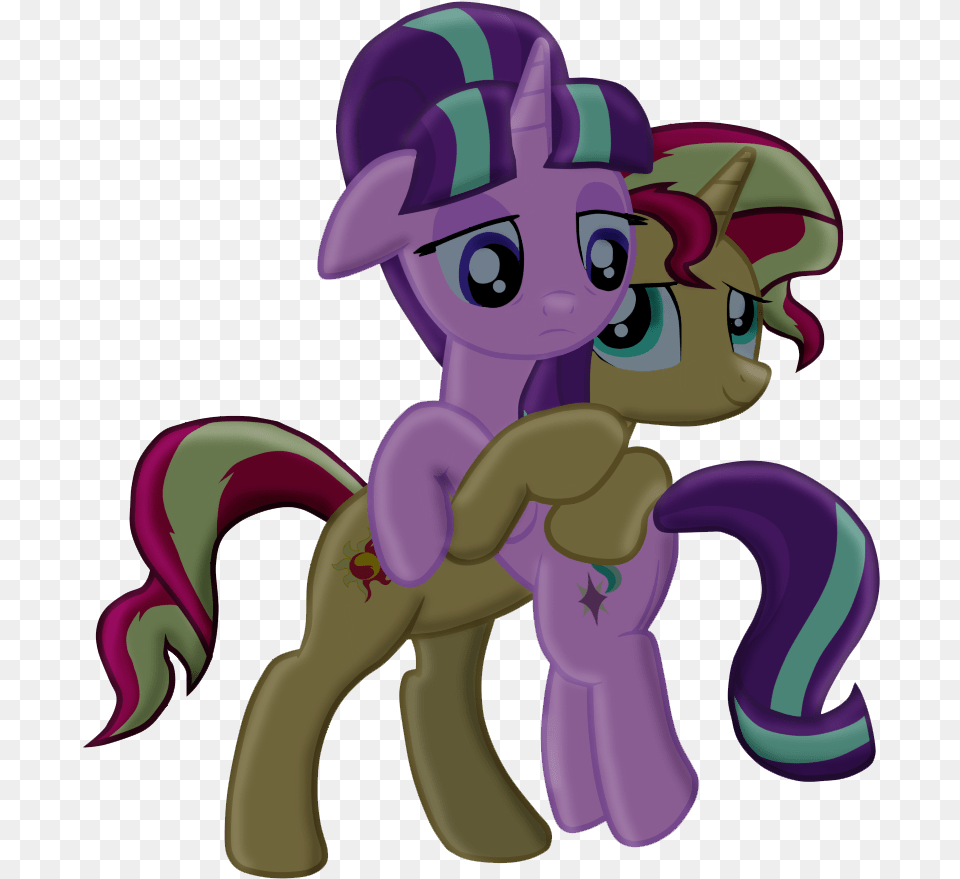 Mlp Sunset Shimmer And Starlight Glimmer Cutie Mark, Purple, Baby, Person, Book Free Png