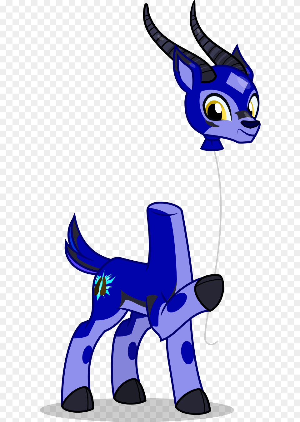 Mlp Trailgrazer Balloon Head Gazelle Male Oc Oc Cartoon, Person, Animal, Cat, Mammal Free Transparent Png