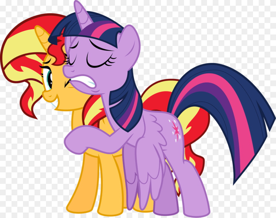 Mlp Twilight Sparkle X Sunset Shimmer, Baby, Person, Face, Head Png Image